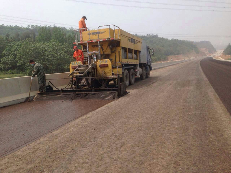 稀漿封層施工現場